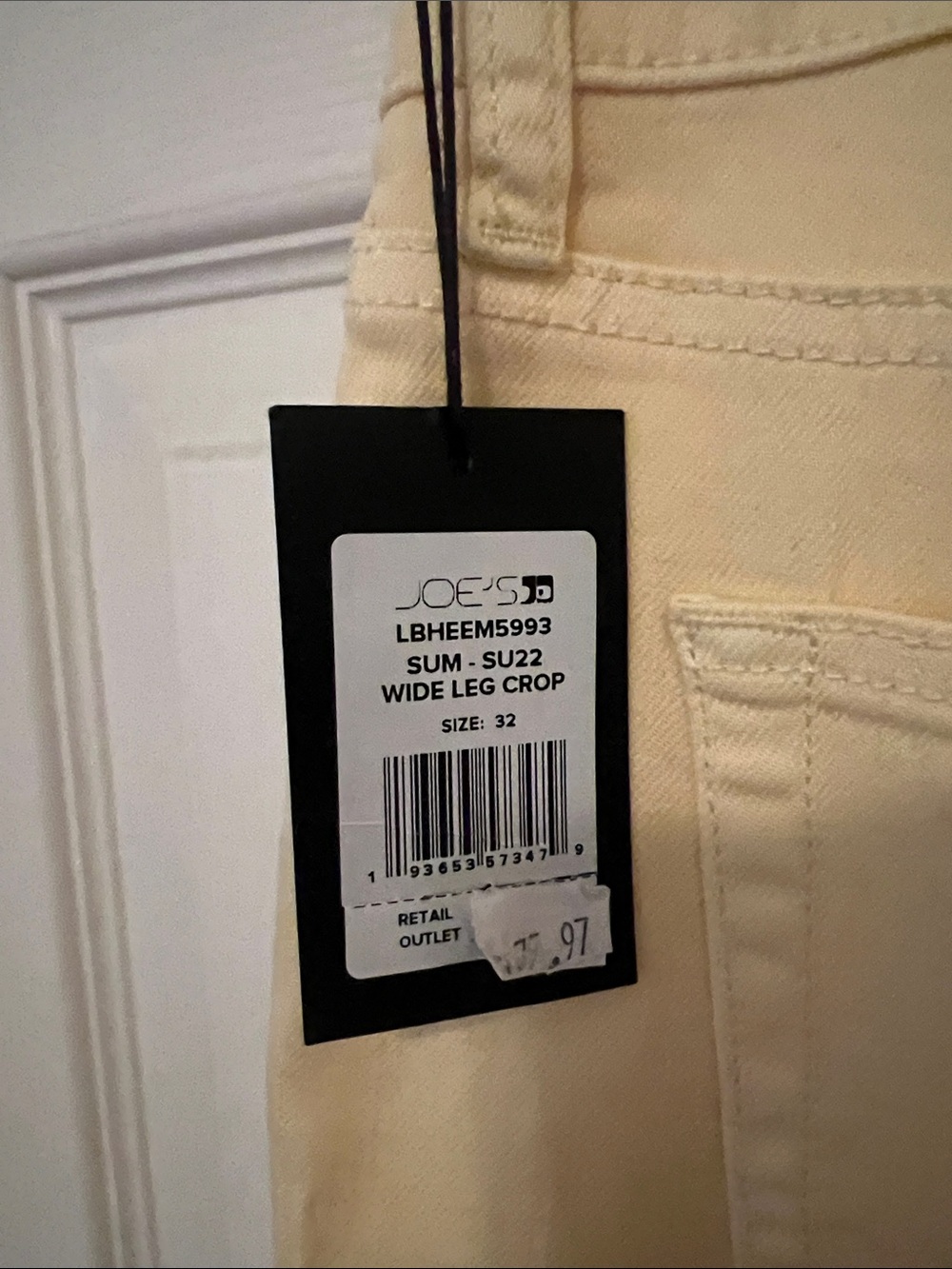 Joe's Jeans High Rise Wide-Leg Cropped Jeans - Picture 3 of 5